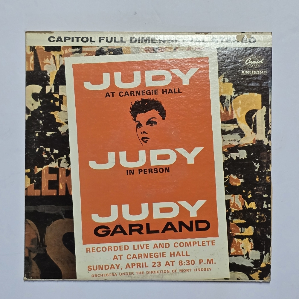 Judy Garland - Judy at Carnegie Hall - 2xLP Live Album - Capitol SWRO - 1569